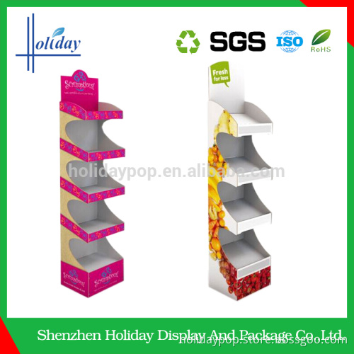 DIY skin care floor cardboard display stand